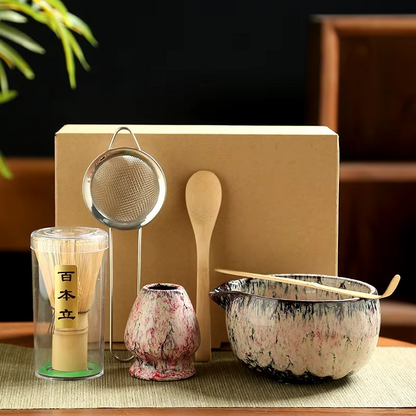 Traditional Green Tea Ceremony Set with Accessories