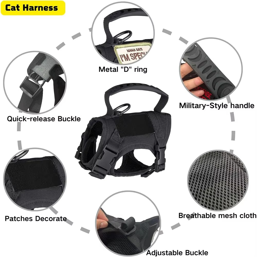 Comfortable Pet Vest Harness for Dogs and Cats