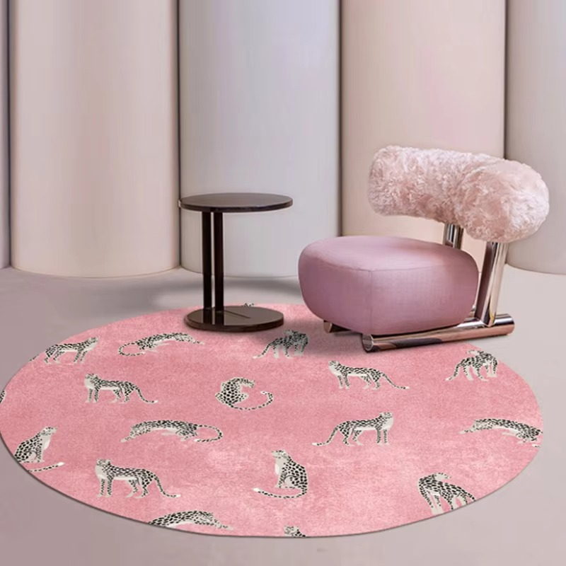 Cozy Leopard Print Area Rug – Thick Plush Living Room Mat