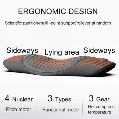 Heated Back Support Cushion with Vibration Massage Therapy