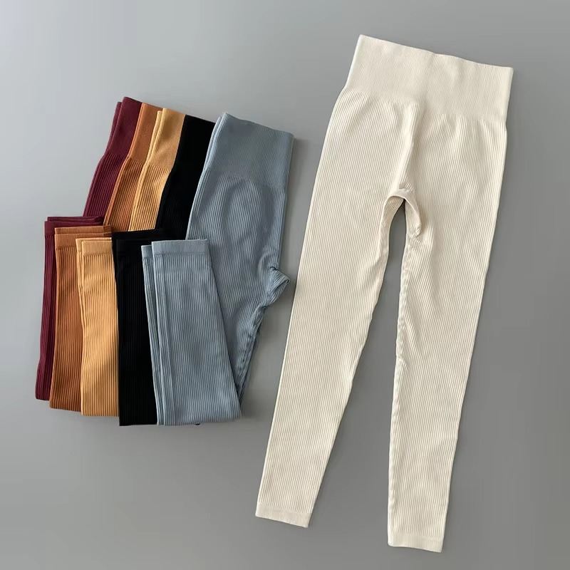 Women's Stretchy High Waist Yoga Pants Leggings - Hehif