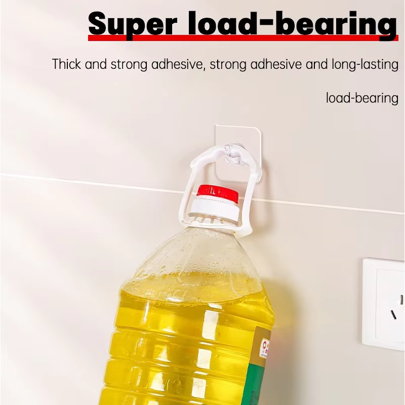 Clear Sticky Wall Hooks for Hanging Keys and Bath