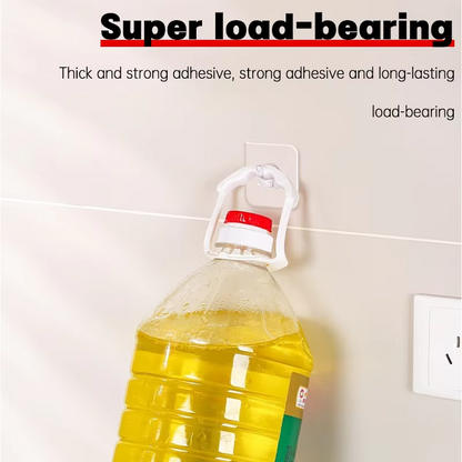 Clear Sticky Wall Hooks for Hanging Keys and Bath
