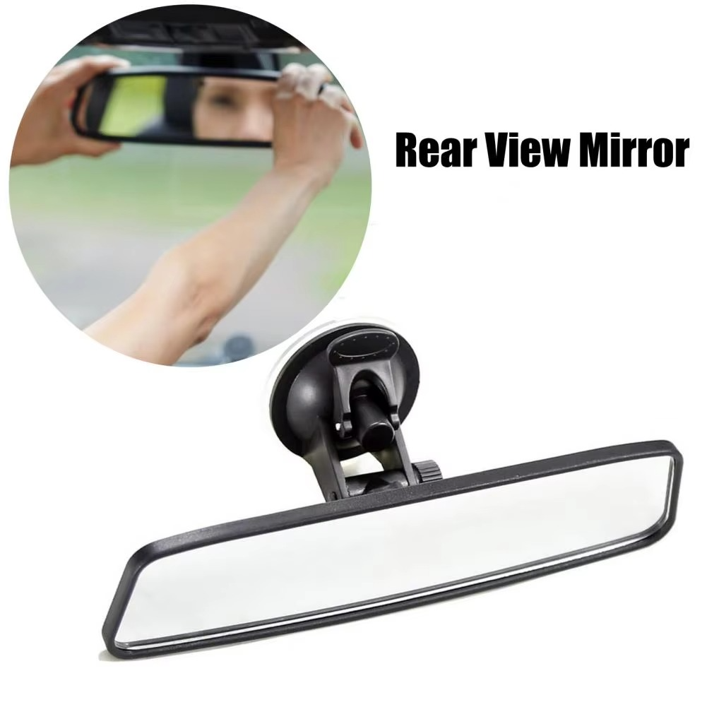 Wide Angle Clear View Backseat Mirror with Secure Grip