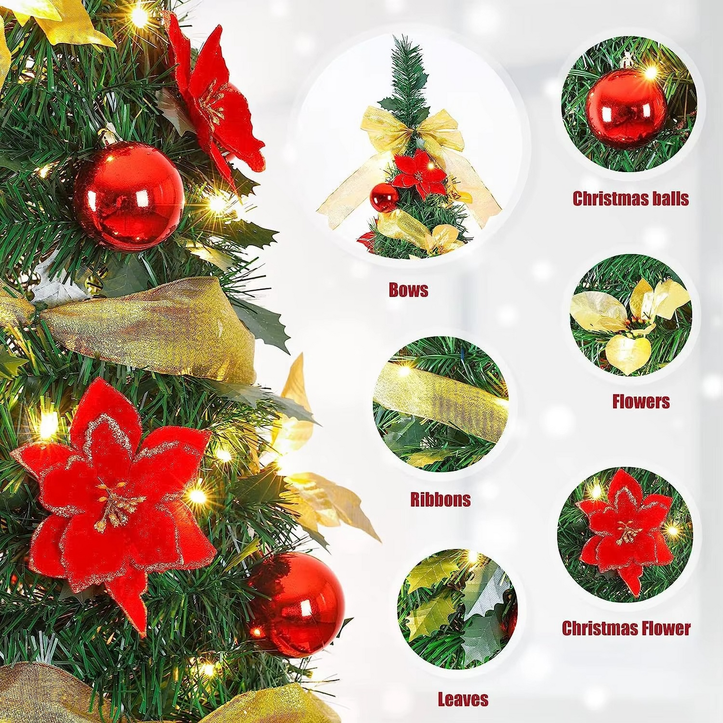 Easy Set Up Collapsible Artificial Christmas Tree