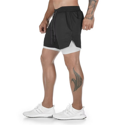 Men's Athletic Running Shorts with Secure Pocket
