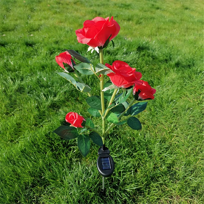 Outdoor Solar LED Rose Yard Lights - Hehif