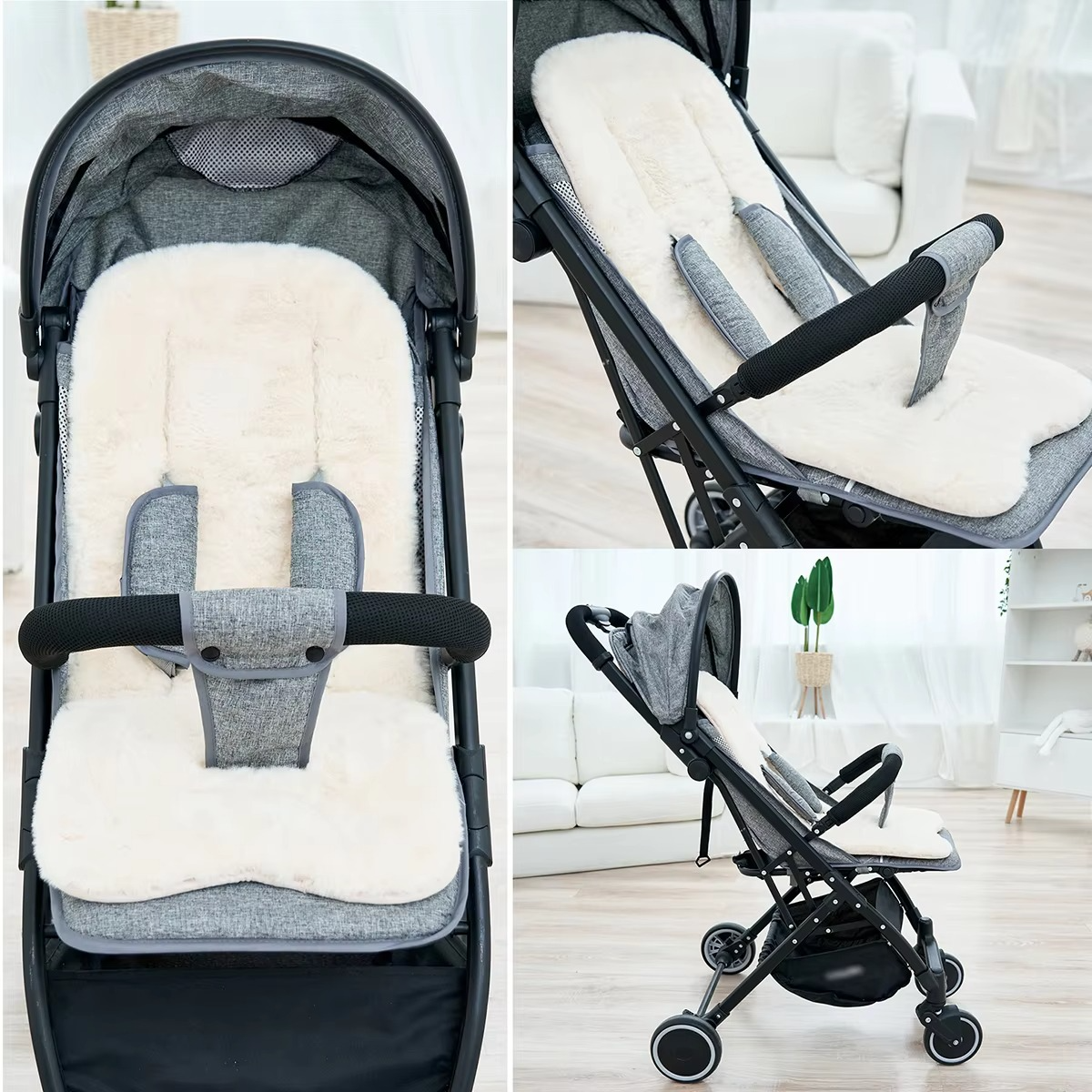 Soft Baby Stroller Seat Pad for Cold Weather
