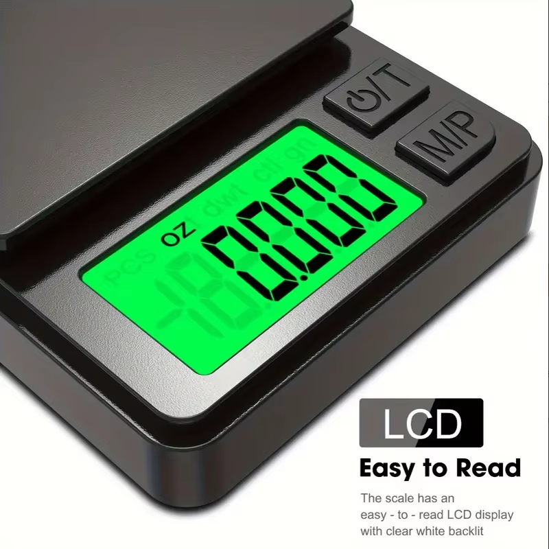 Portable Accurate Digital Scale with Backlit Display