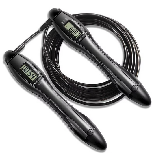 Electronic Jump Rope with Timer and Alert Bell - Hehif