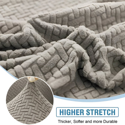 Stretchy Sofa Slipcover with Padded Cushion Protection