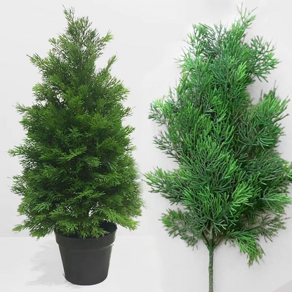 Realistic Cypress Tree with Green Leaves for Home Decor