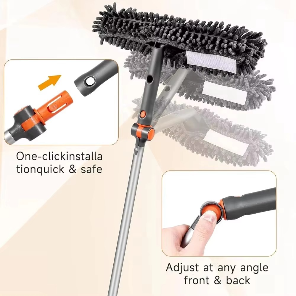 Adjustable Window Cleaner with Extendable Handle Kit