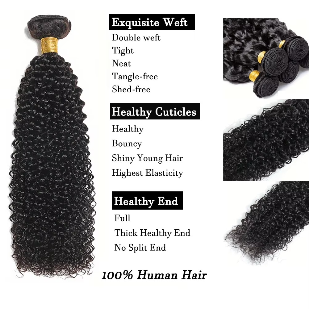 Premium Virgin Curly Hair Extensions 8-30 Inches