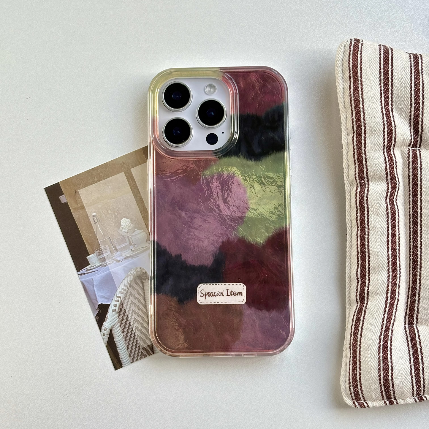 Luxury Soft Heart Pattern iPhone Cover