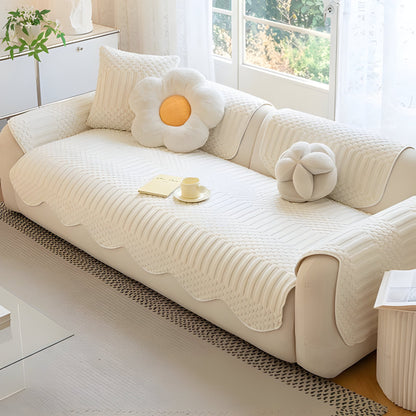 Plush Fuzzy Sofa Throw for Cold Weather Comfort