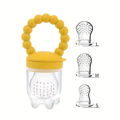 Soft Baby Fruit Pacifier Set with Easy Grip Handles