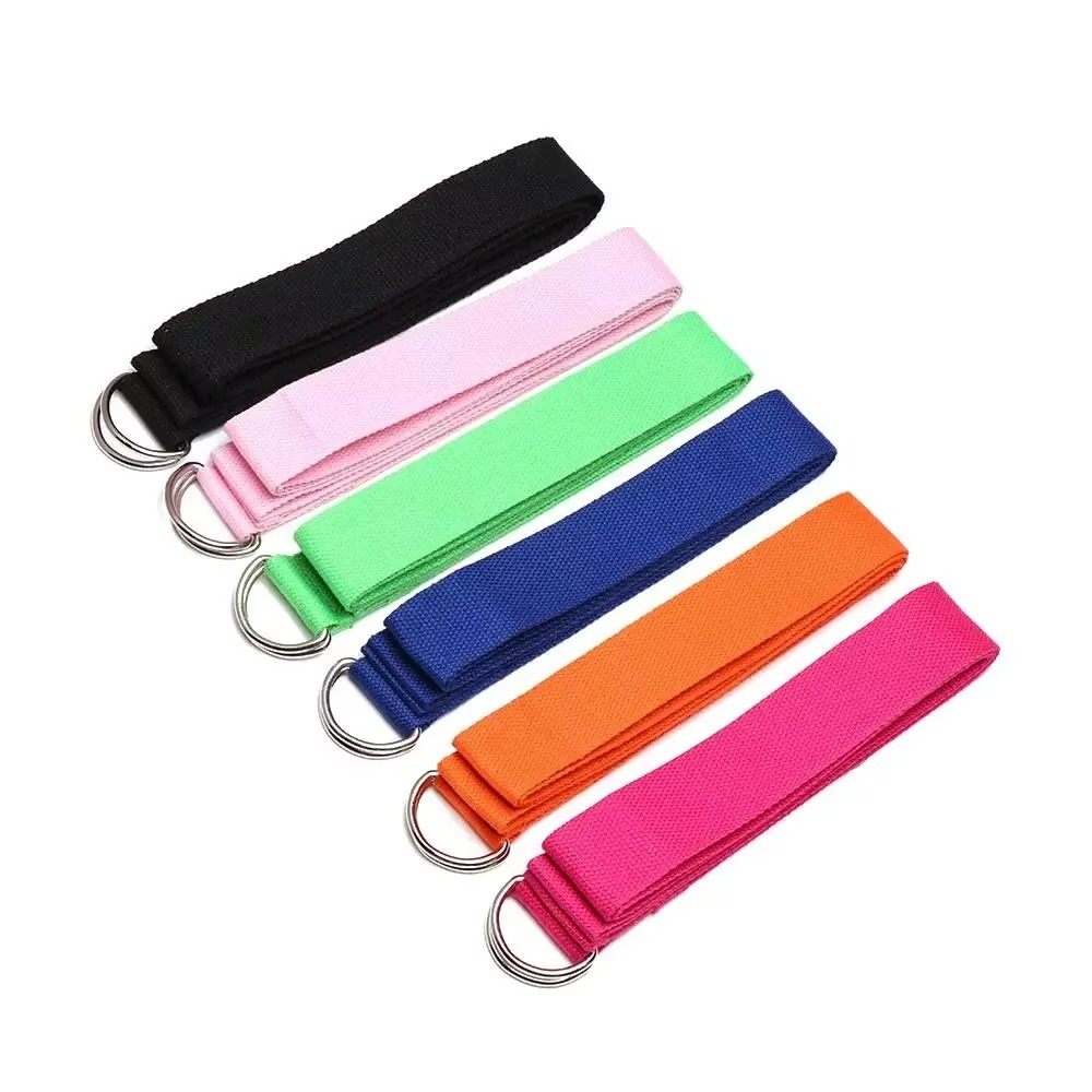 Durable Yoga Strap with Metal Buckle for Fitness Stretching