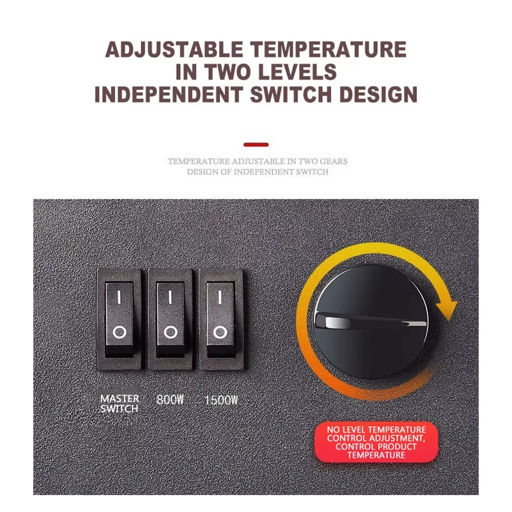 Warm Electric Fire Heater with Realistic LED Flames