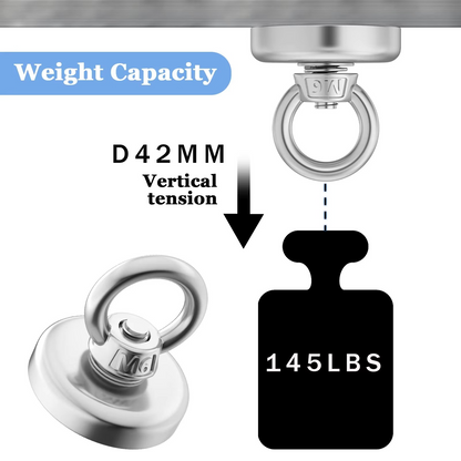 Strong Neodymium Fishing Magnet with Eye Hook