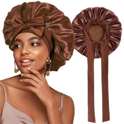 Soft Sleep Cap for Curly Hair Silky Night Bonnet