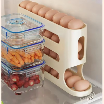 Compact Egg Holder Rolling Cart