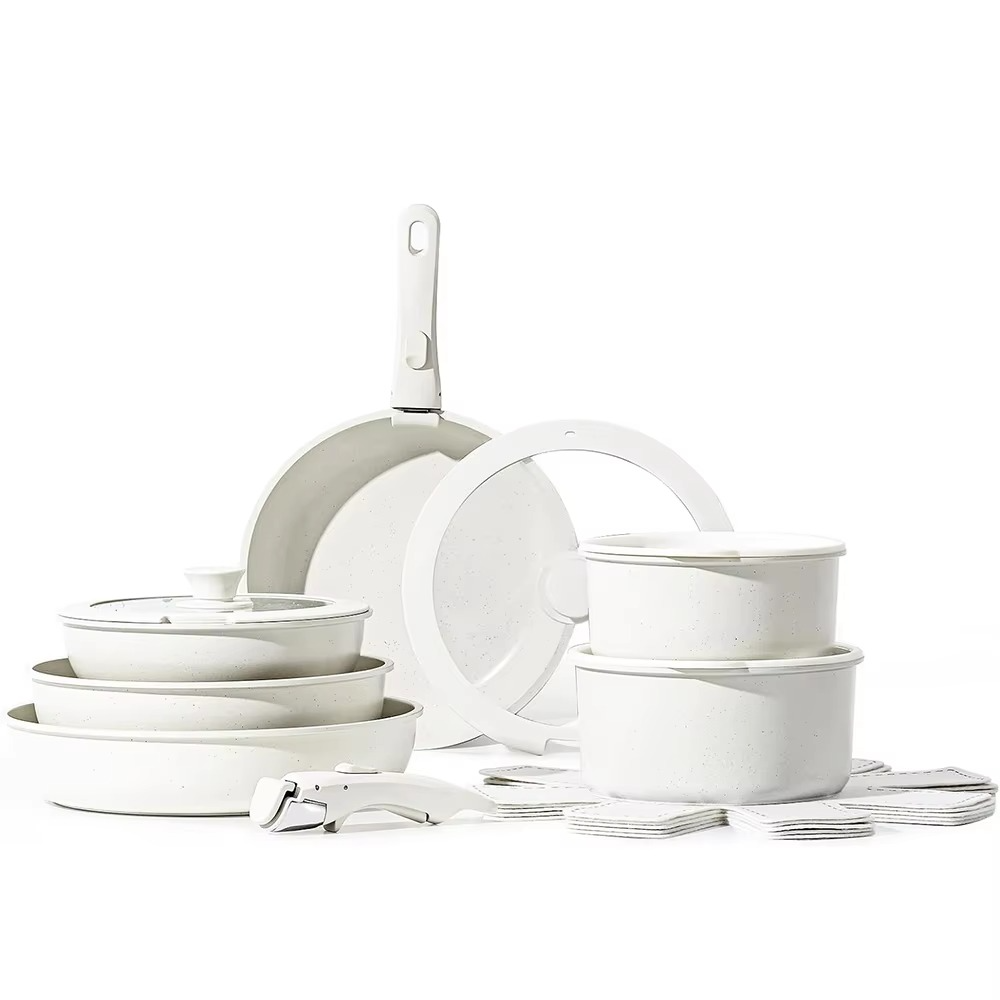 Premium 17pc Non Stick Cooking Set for Induction Stove - Hehif