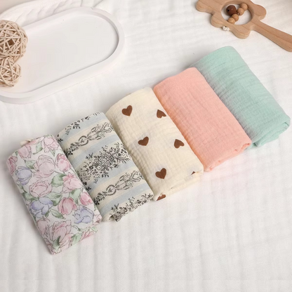 Gentle 6-Piece Organic Cotton Baby Towel Set