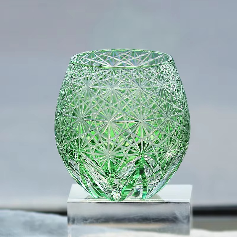 Exquisite Cut Crystal Whiskey Sake Glass