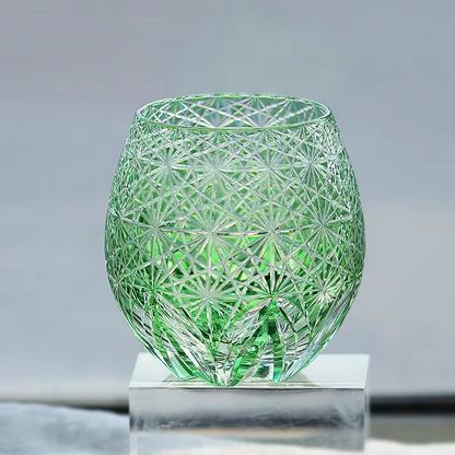 Exquisite Cut Crystal Whiskey Sake Glass