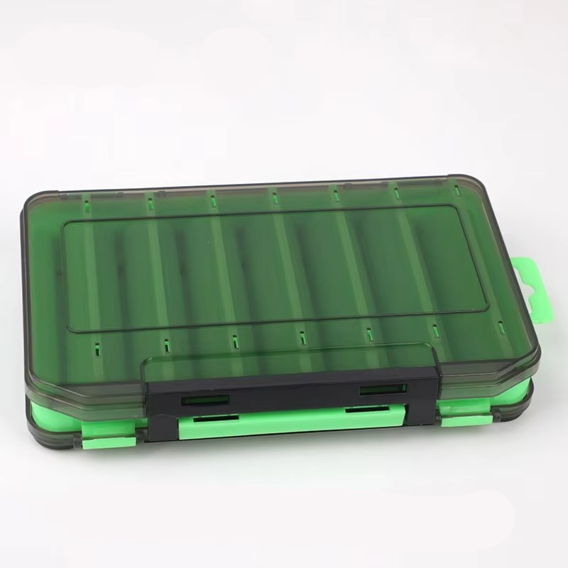 Compact Dual Layer Fishing Tackle Box with Clear View