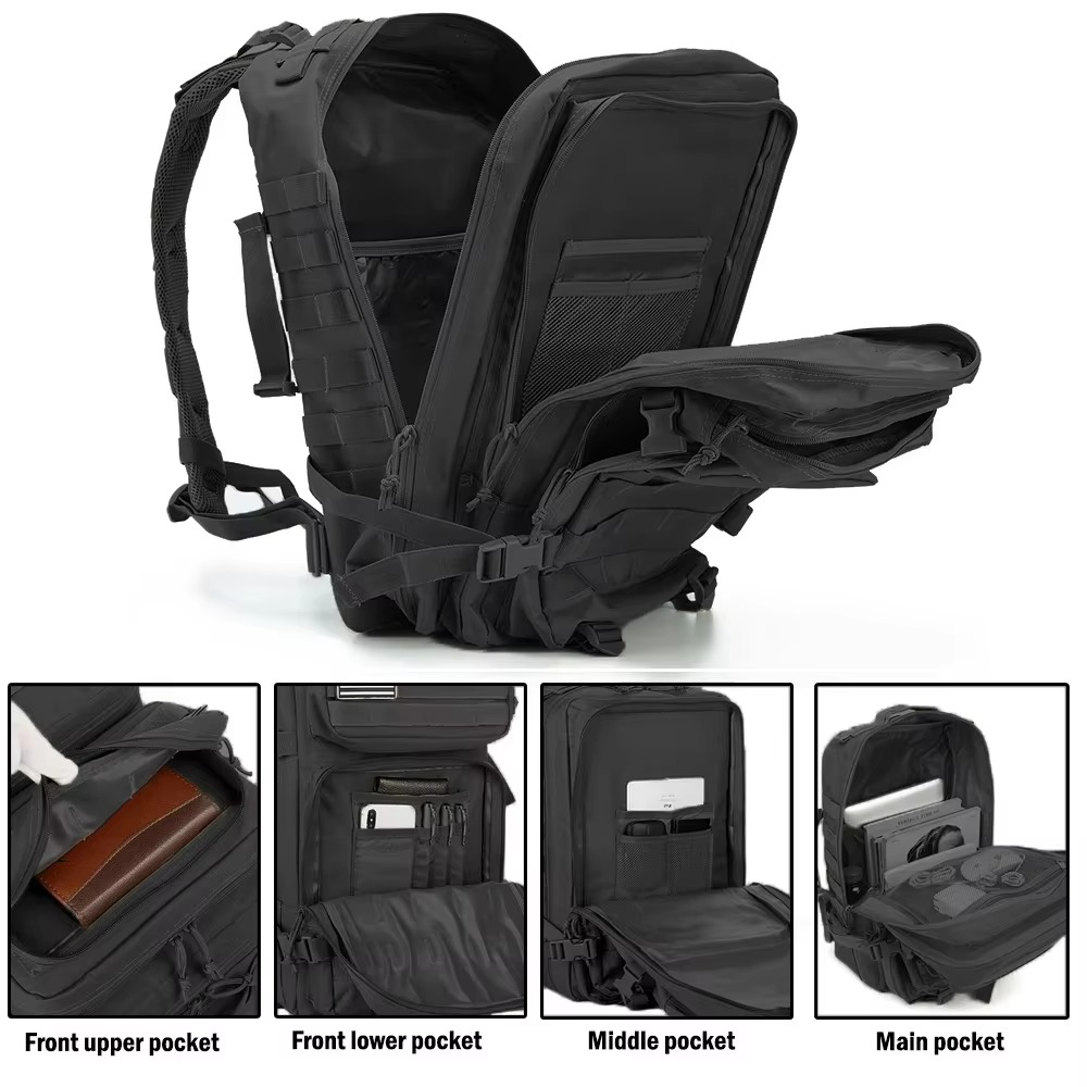 Heavy Duty Large Hiking Backpack for Men