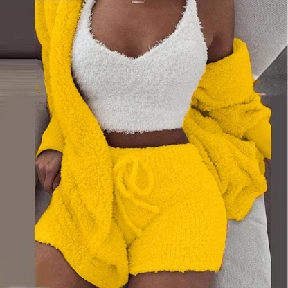 Soft Women's Warm Sleepwear Pajama Set