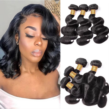 Natural Virgin Body Wave Hair Extensions 3/4 Pack