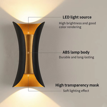 Stylish Outdoor LED Wall Light – Waterproof and Compact