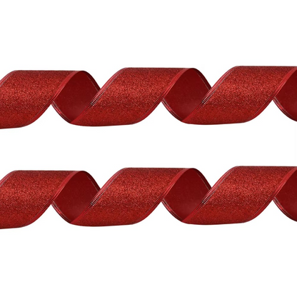 Sparkly Festive Ribbon For Christmas Crafts And Decorations