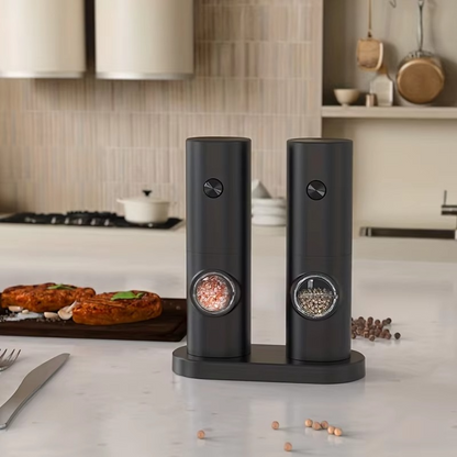 Automatic Salt and Pepper Mill with LED Lighting