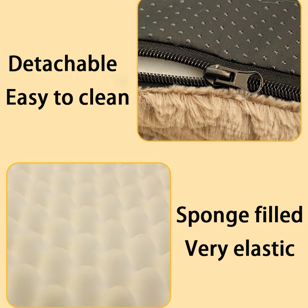 Comfortable Pet Bed with Plush Removable Cover