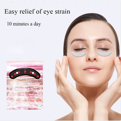 Compact Eye Massager with Soothing Heat for Puffy Eyes Relief