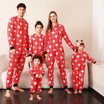 Fun Family Holiday Pajama Set Cozy Christmas Jumpsuits