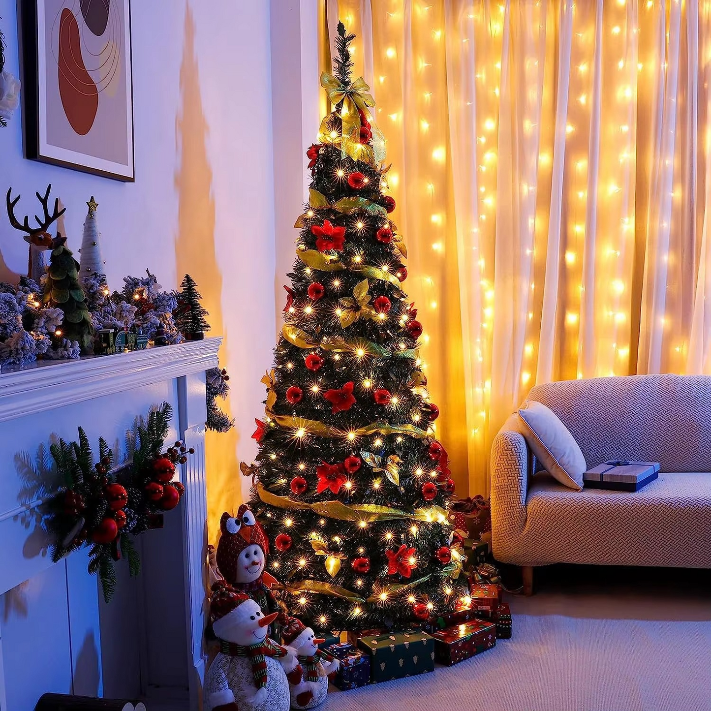 Easy Set Up Collapsible Artificial Christmas Tree