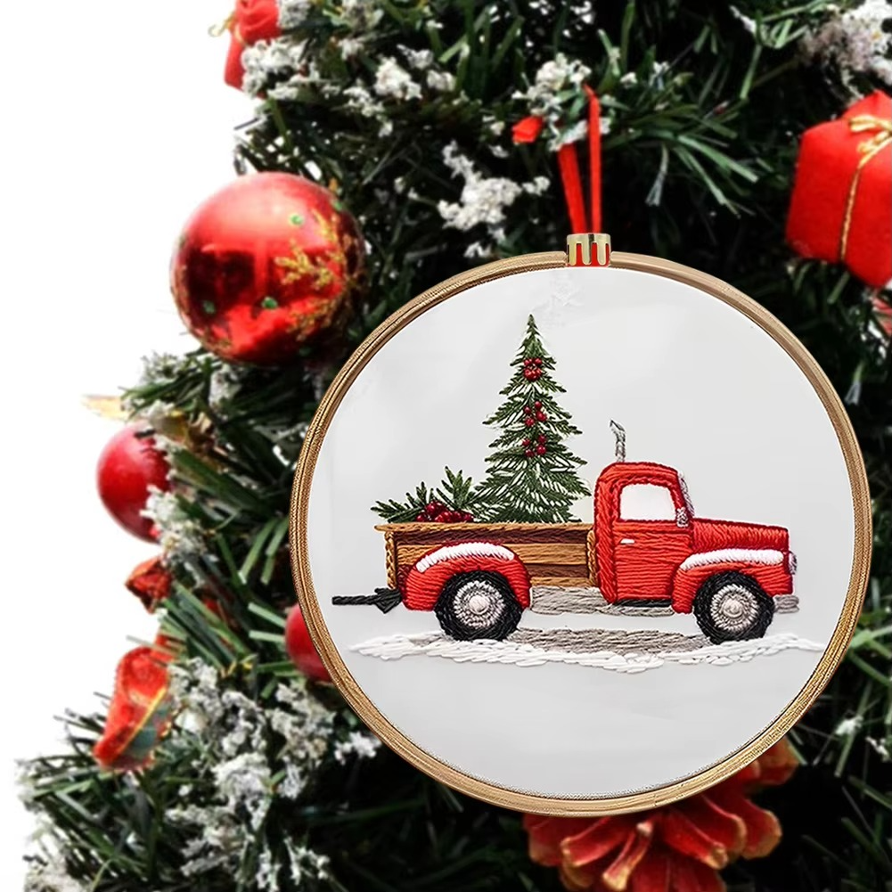 Easy Christmas Cross Stitch Kit for Beginners - Hehif