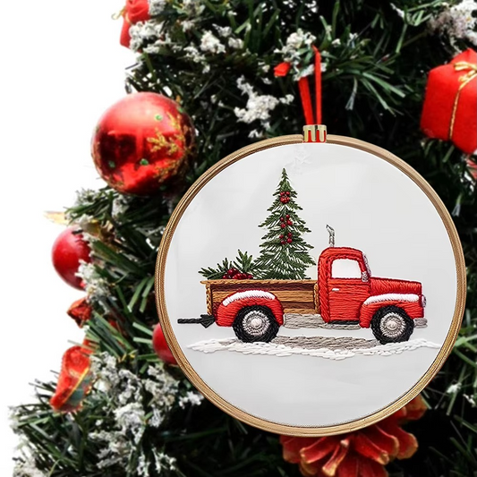 Easy Christmas Cross Stitch Kit for Beginners - Hehif