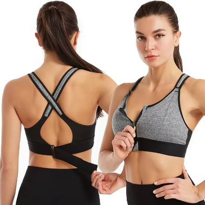 Comfortable Wireless Push Up Sports Bra with Extra Support