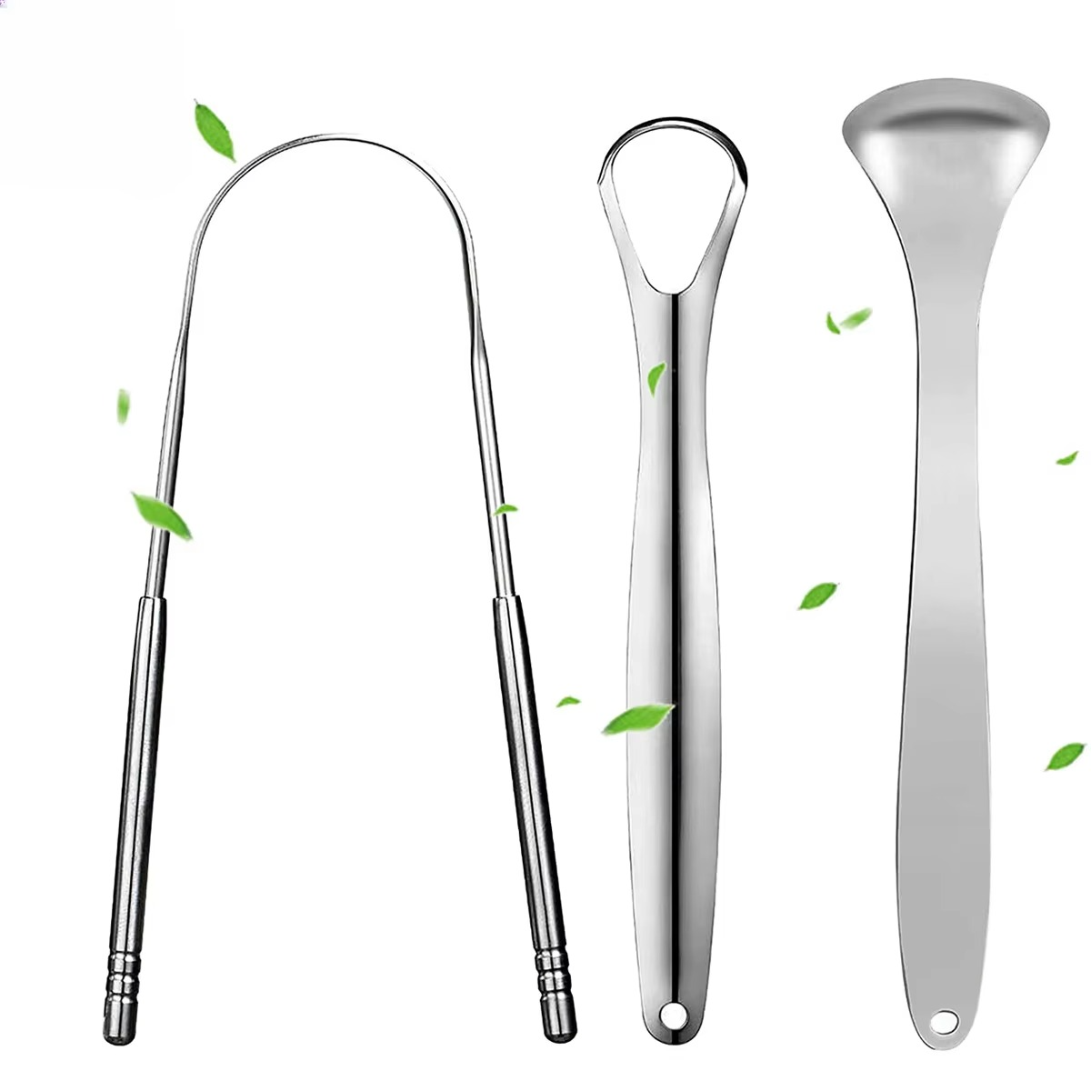 Metal Tongue Scraper for Fresh Breath
