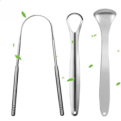 Metal Tongue Scraper for Fresh Breath