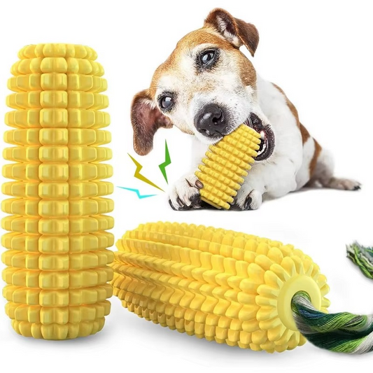 Durable Squeaky Corn Dog Toy for Active Pets - Hehif