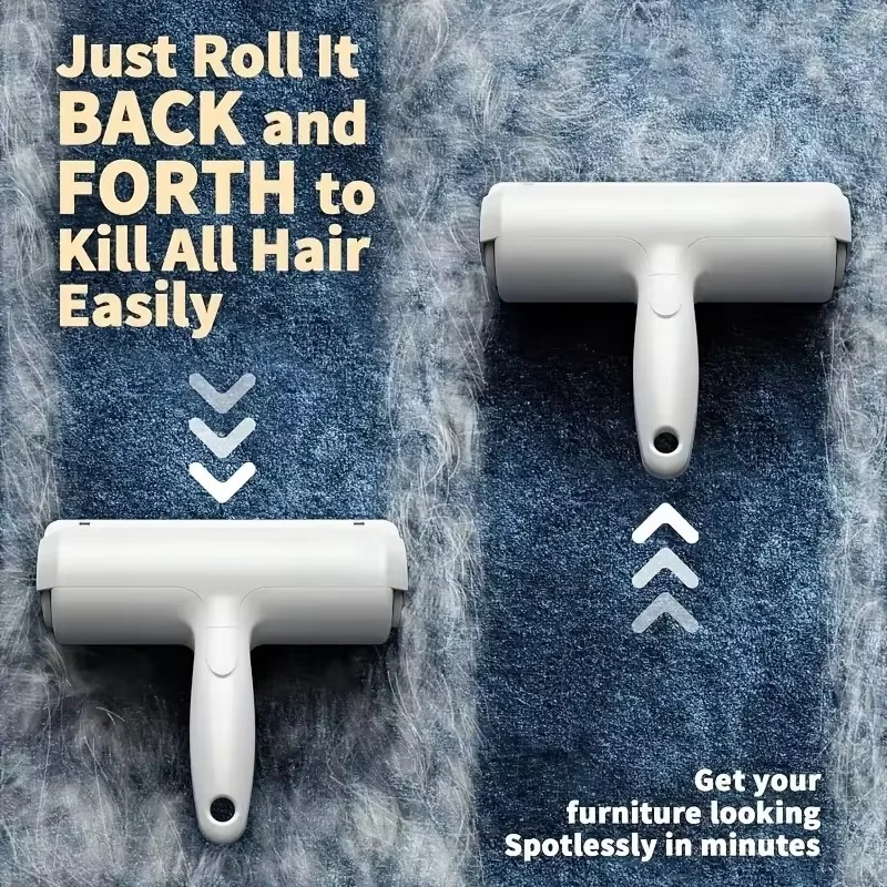 Pet Hair Remover Glove and Fur Roller for Furniture