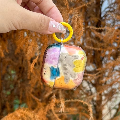 Bright Yellow Cute AirPods Earbud Case - Hehif