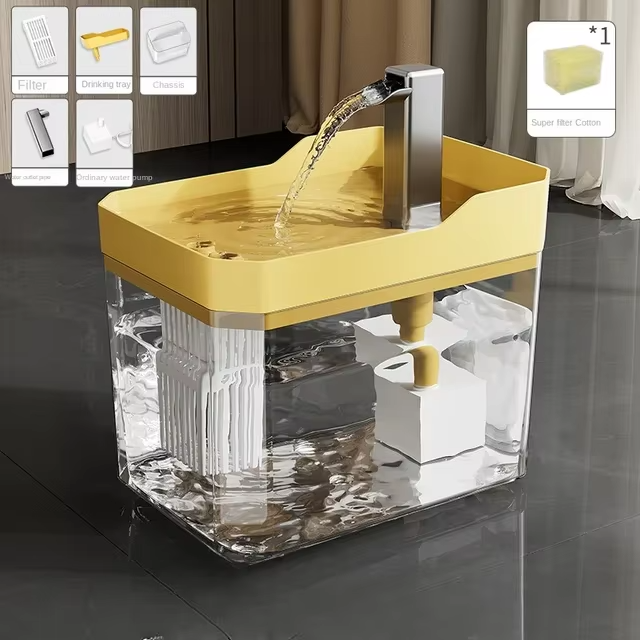 Easy Clean Pet Water Fountain with Filter and Pump